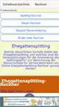 Mobile Screenshot of ehegattensplitting.info